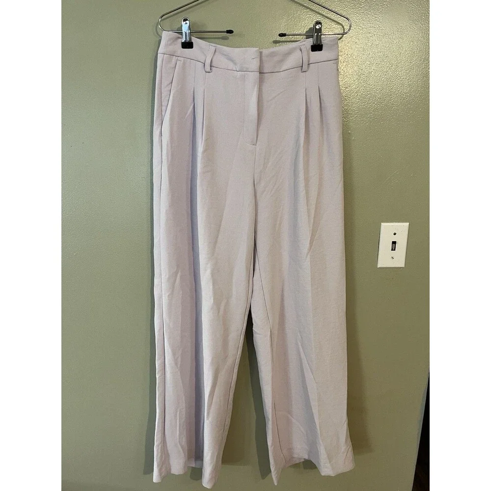 House Of Harlow Womens Wide Leg Pleated Front Dress Pants Lilly Size 6 New